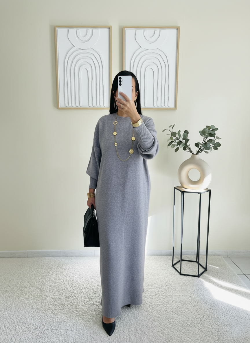 Robe Epure Grise