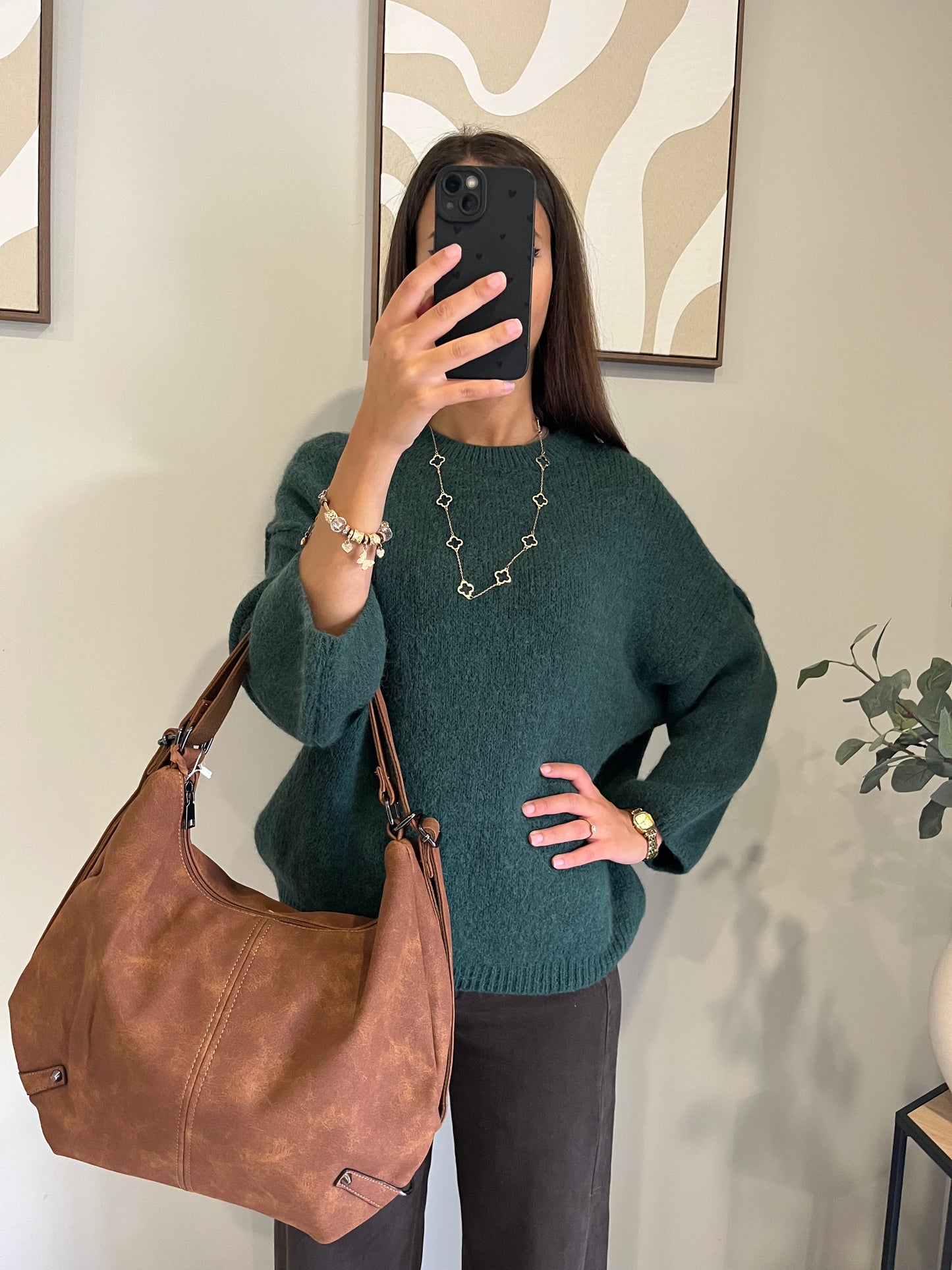 Pull caresse d'Émeraude