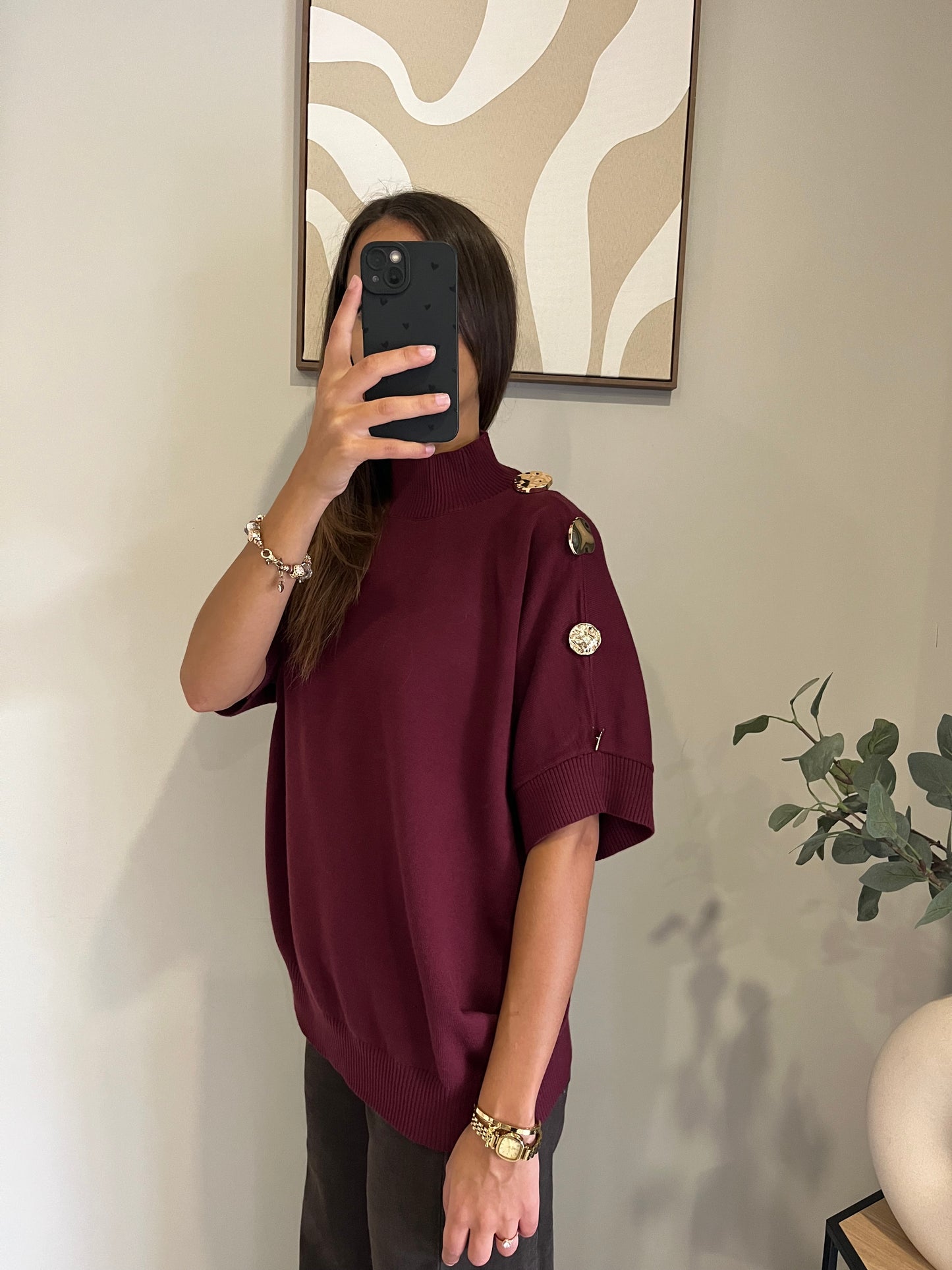 Pull Éclat doré