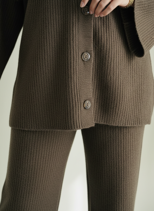 Ensemble cocoon kaki