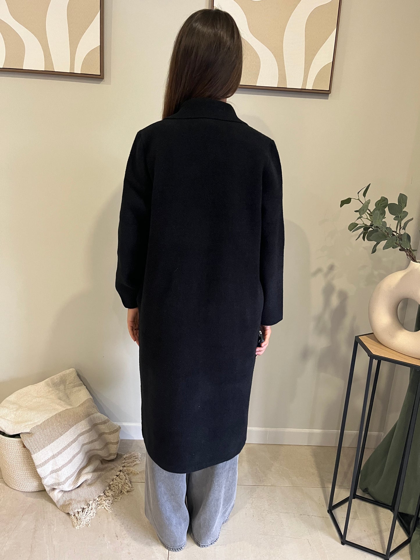 Manteau City long noir