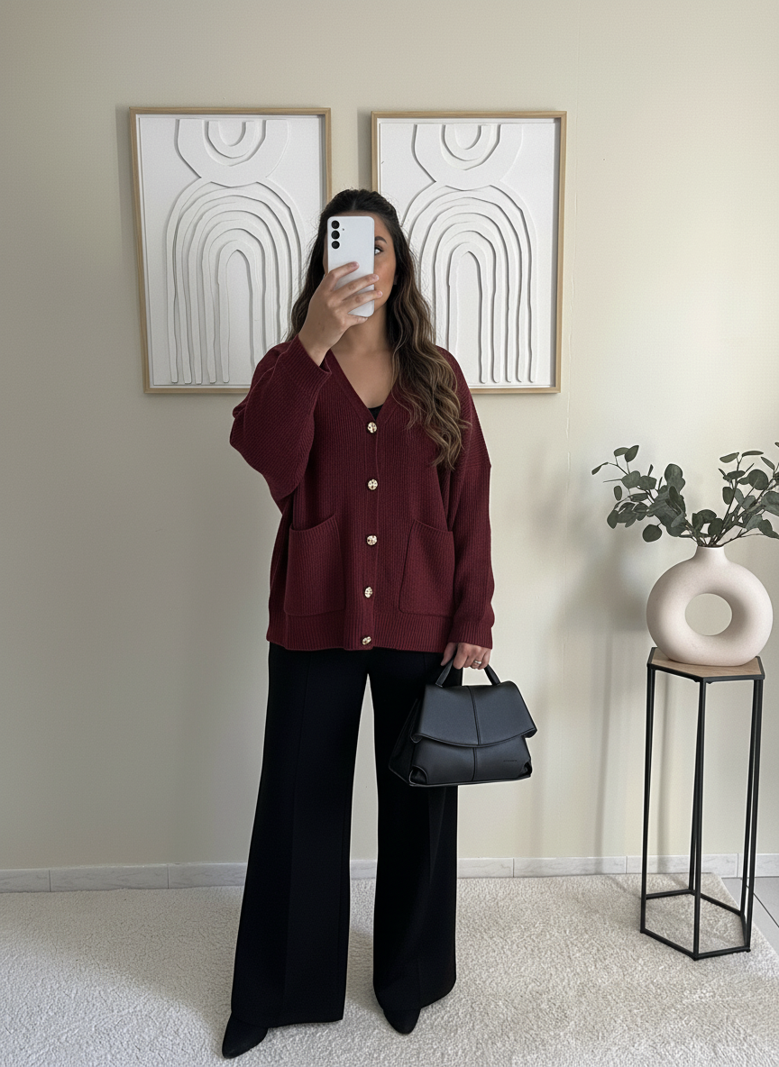 Gilet Éclat bordeaux