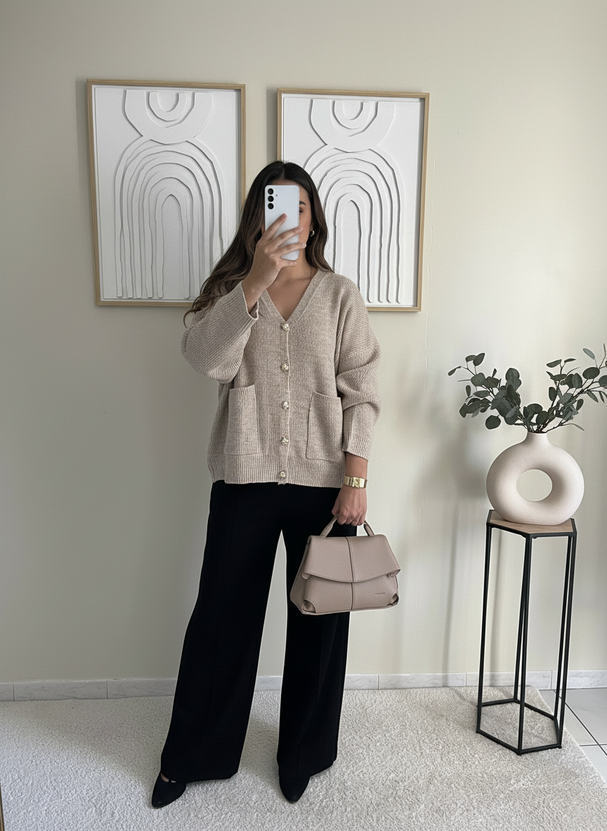 Gilet Éclat beige
