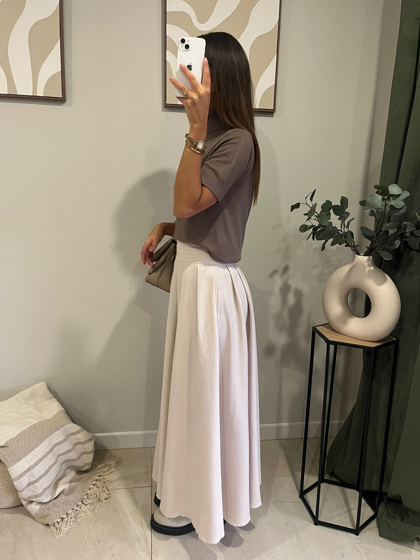Jupe plissée élégante & tendance