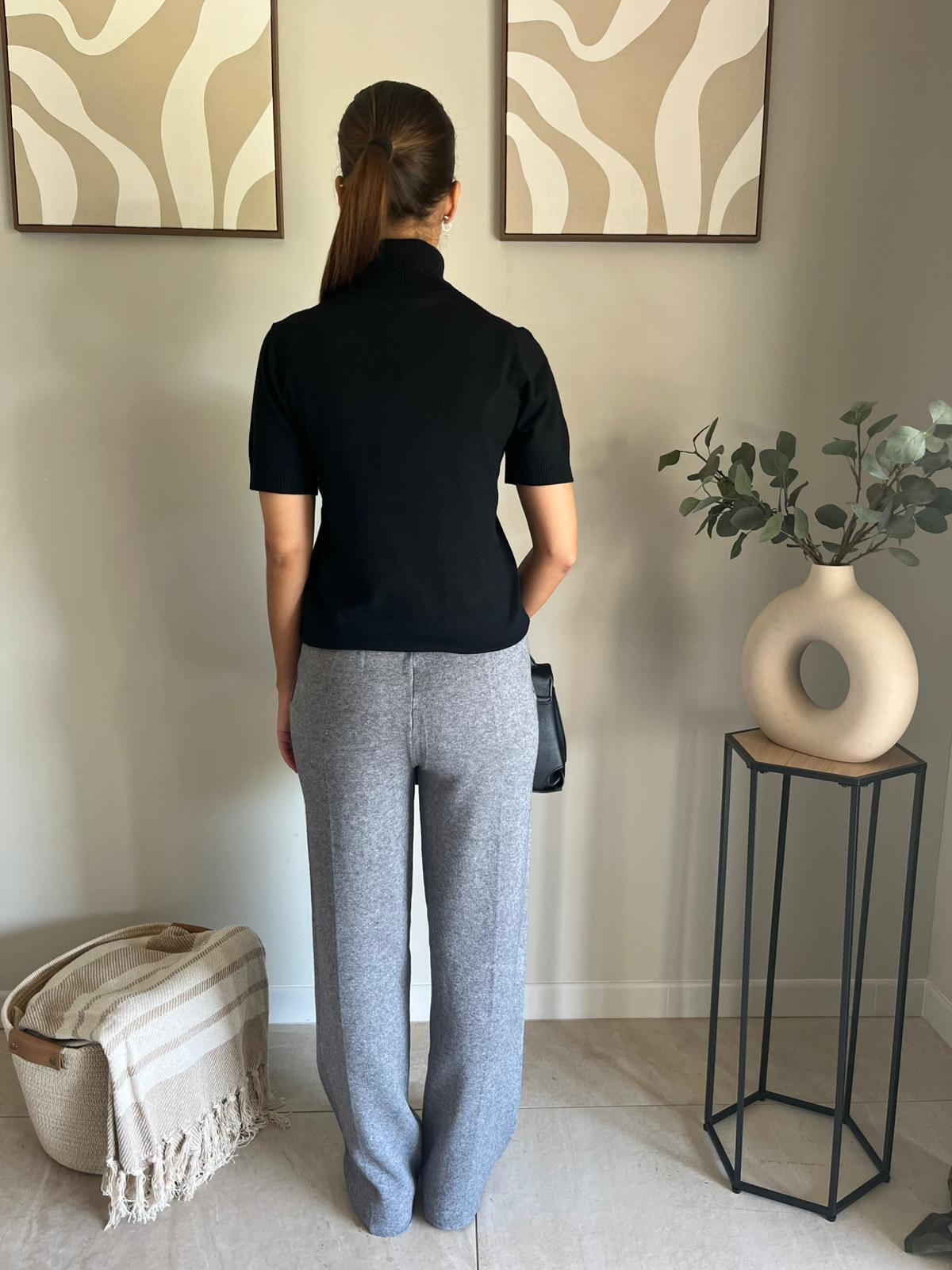 Pantalon Elégance maille_gris