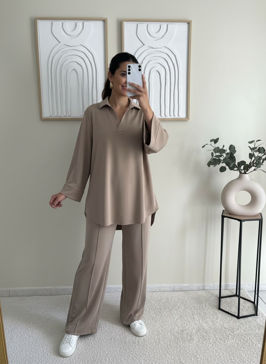 Ensemble urbain beige