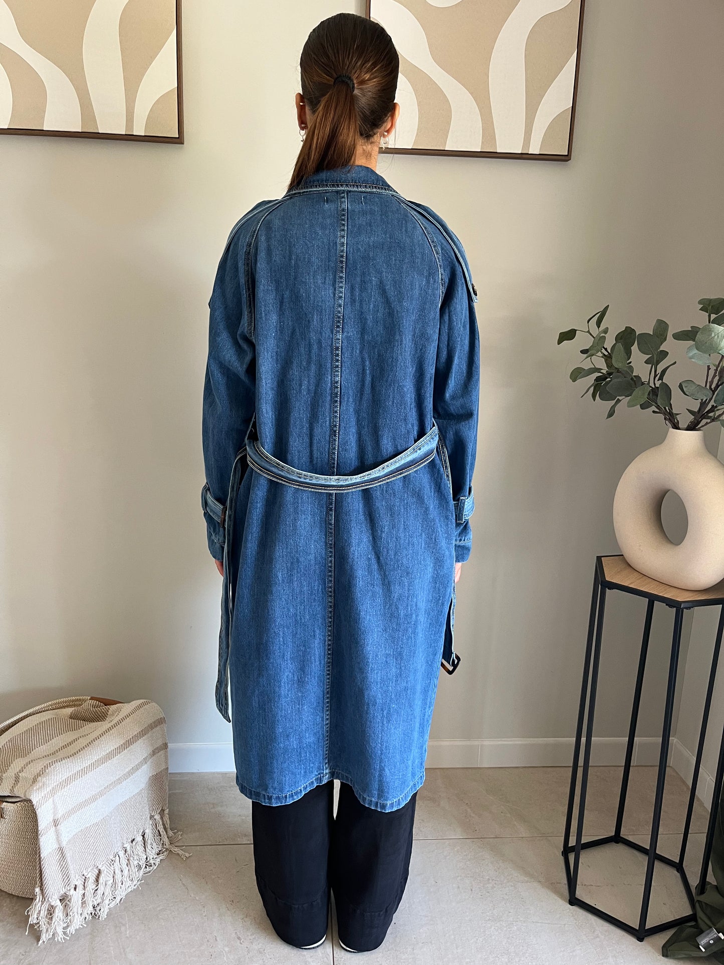 Trench Denim Élégance