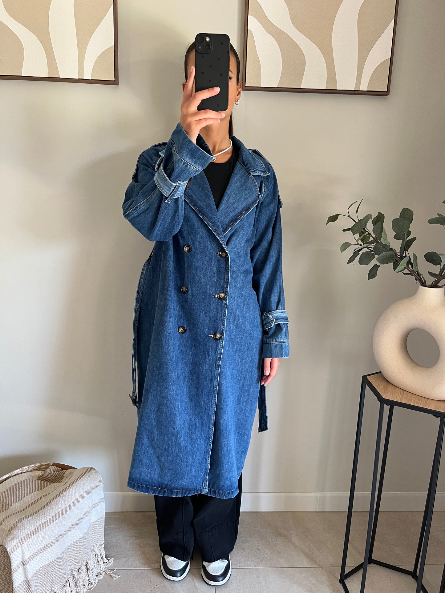 Trench Denim Élégance