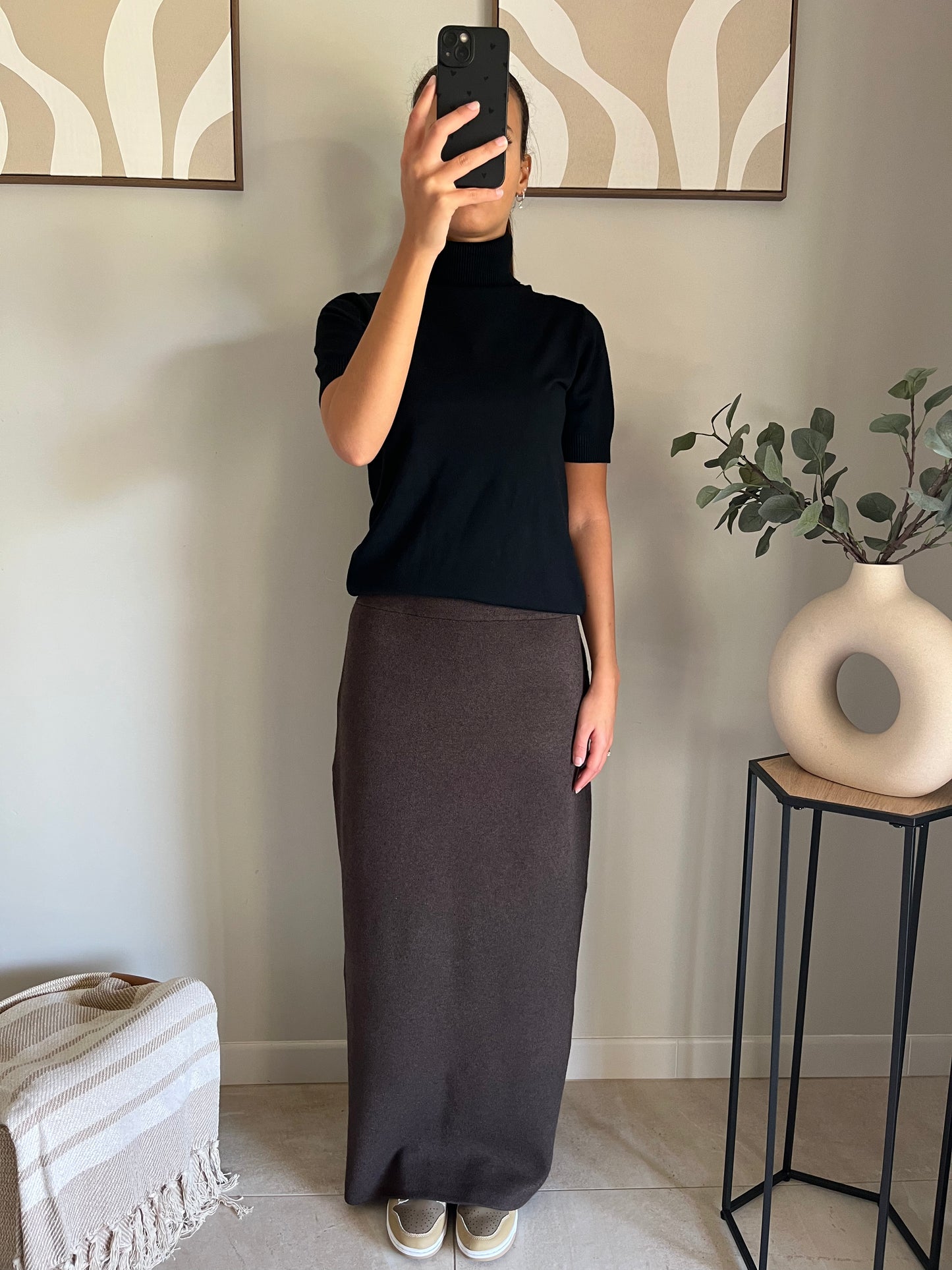 Jupe longue maille