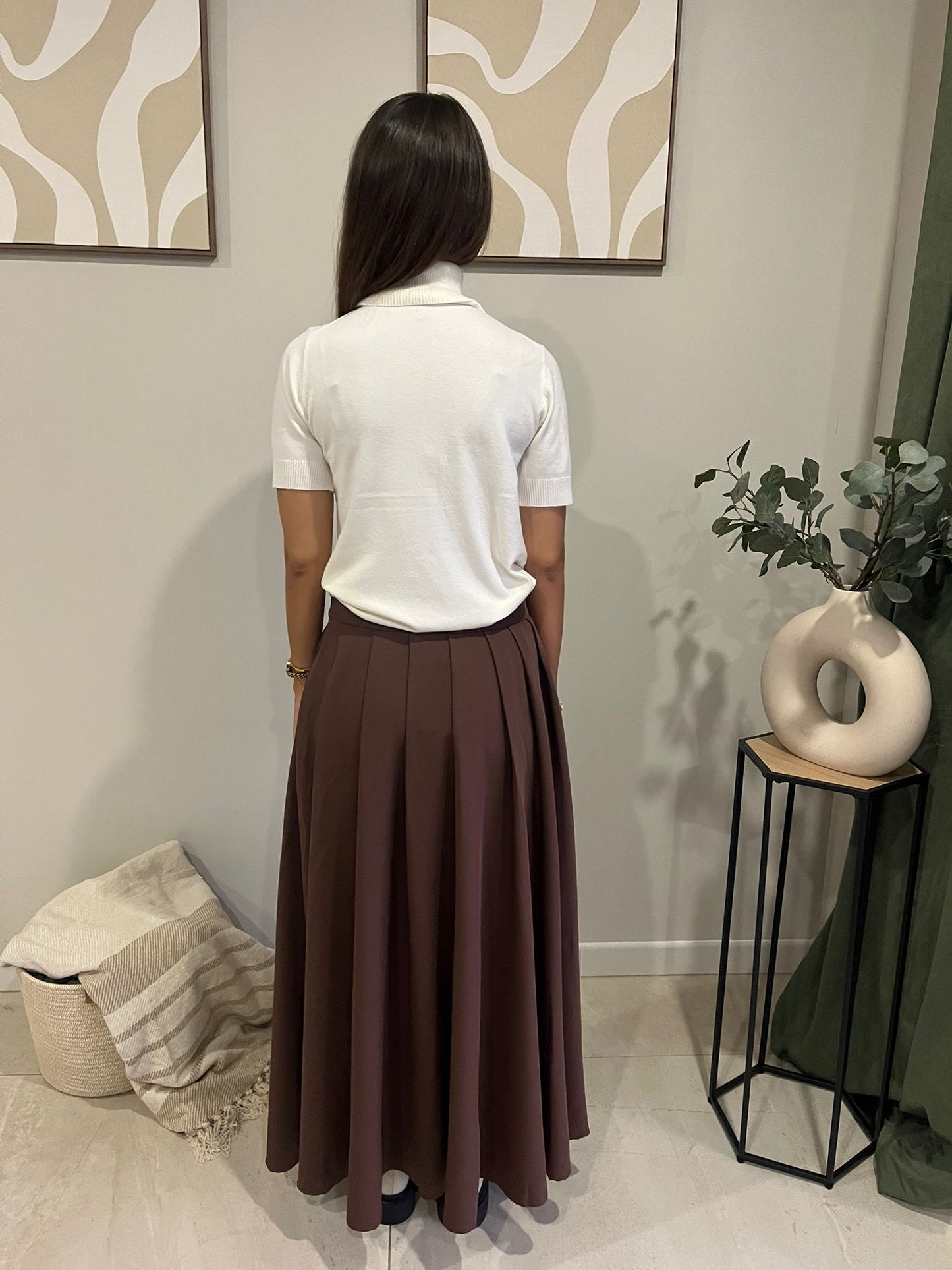 Jupe plissée élégante & tendance