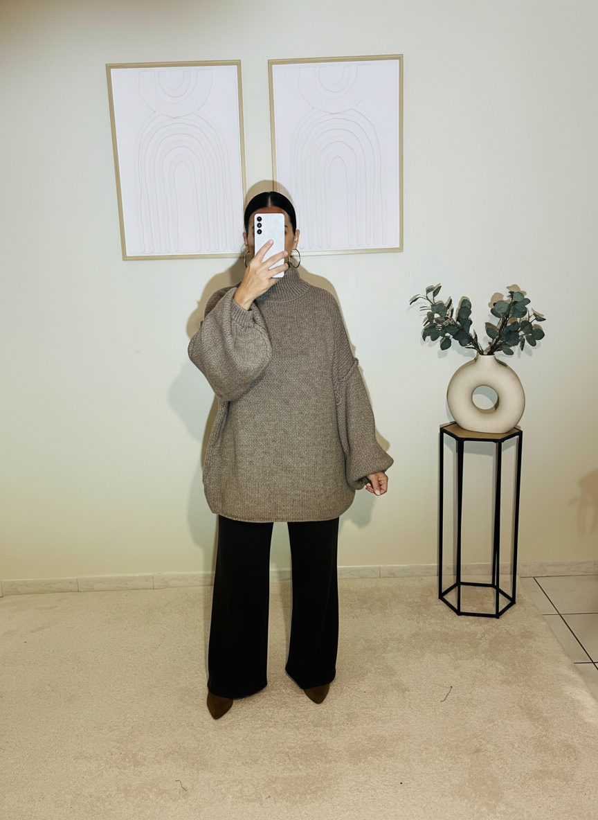 Pull taupe Noah