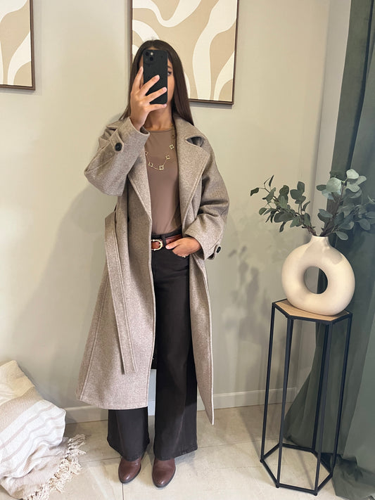 Manteau Sirah taupe