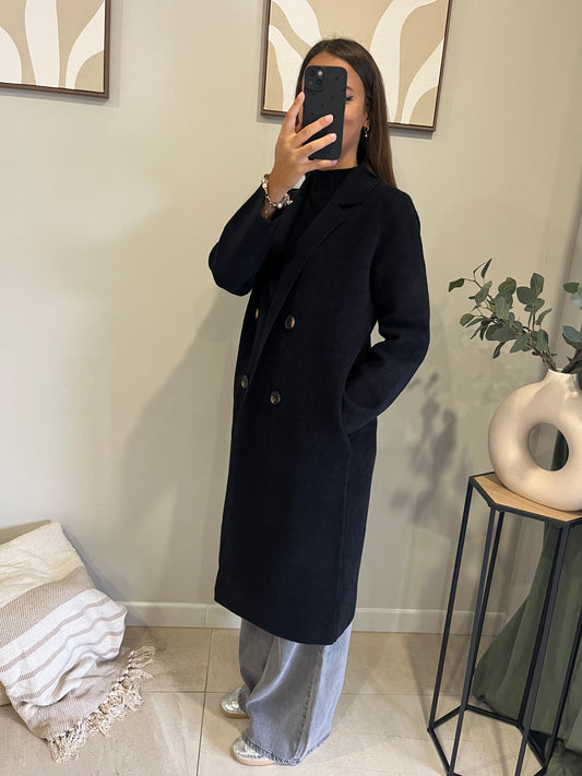 Manteau City long noir