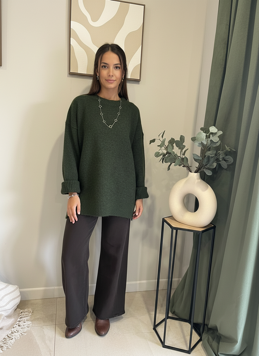 Pull oversize Brise d'olive