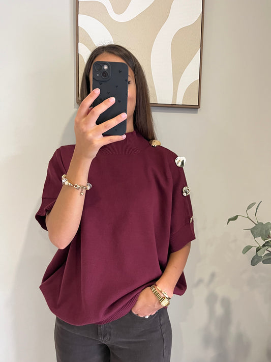 Pull Éclat doré