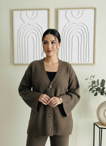 Ensemble cocoon kaki