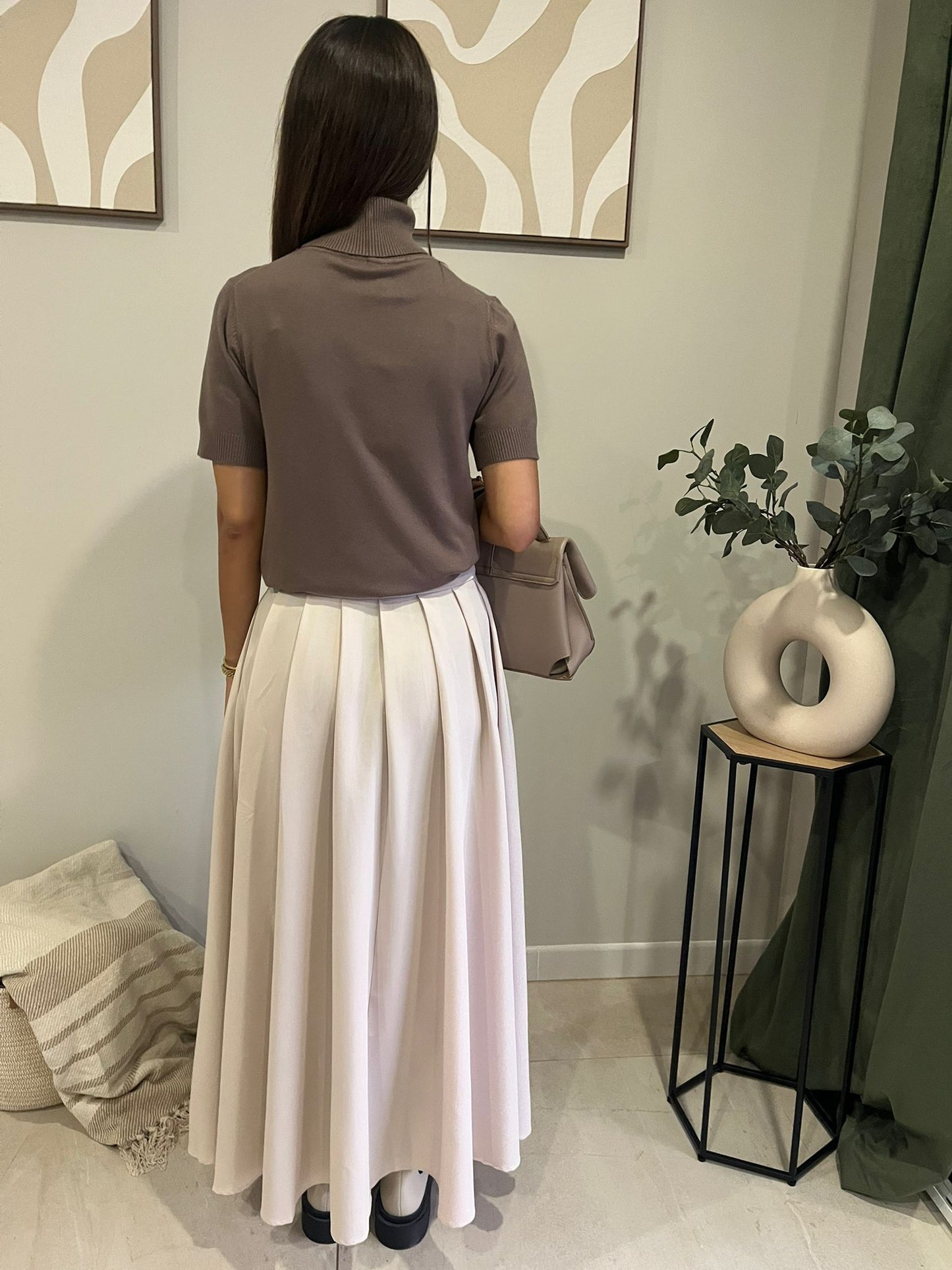 Jupe plissée élégante & tendance