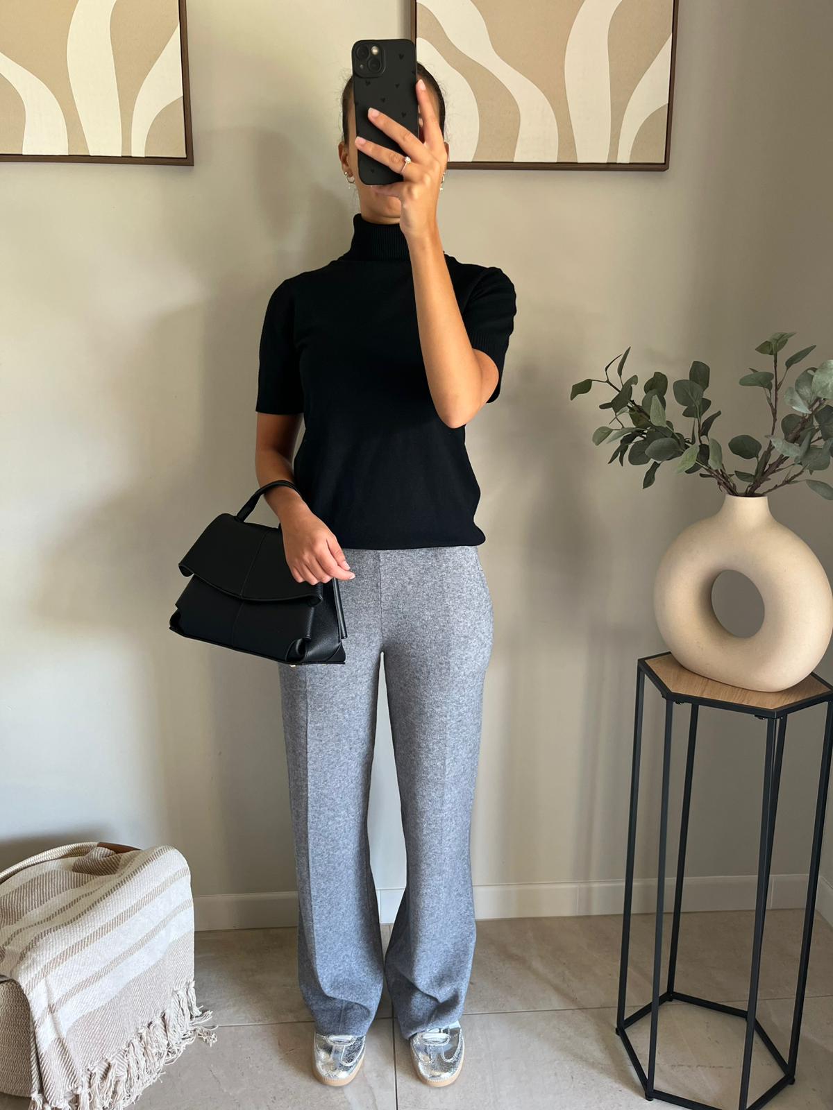 Pantalon Elégance maille_gris