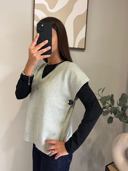 Pull Aura_Vert sauge