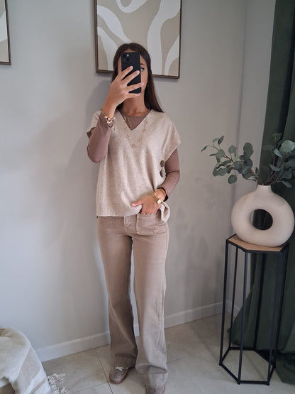 Pull Aura_beige