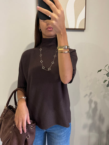 Pull Linéa marron