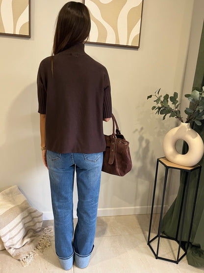 Pull Linéa marron