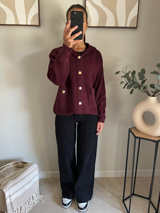 Gilet Easy Mood _bordeaux