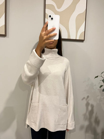Pull cocooning oversize Noir